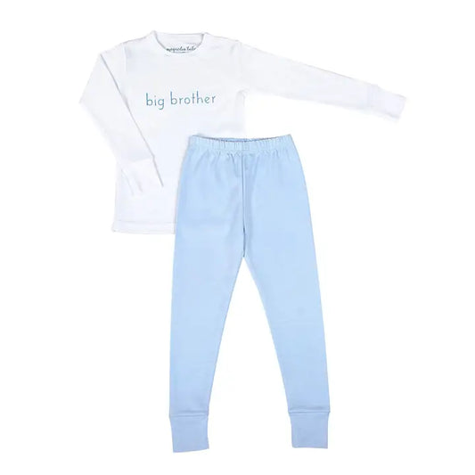 Magnolia Baby Big Brother Embroidered Long Pajamas