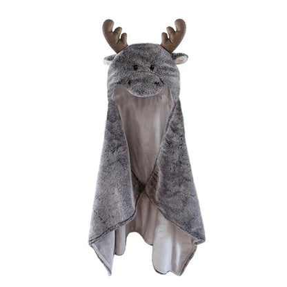 Mon Ami Designs Marley Moose Hooded Blanket