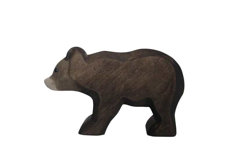 HOLZWALD Handmade Wooden Bear, Small, Walking