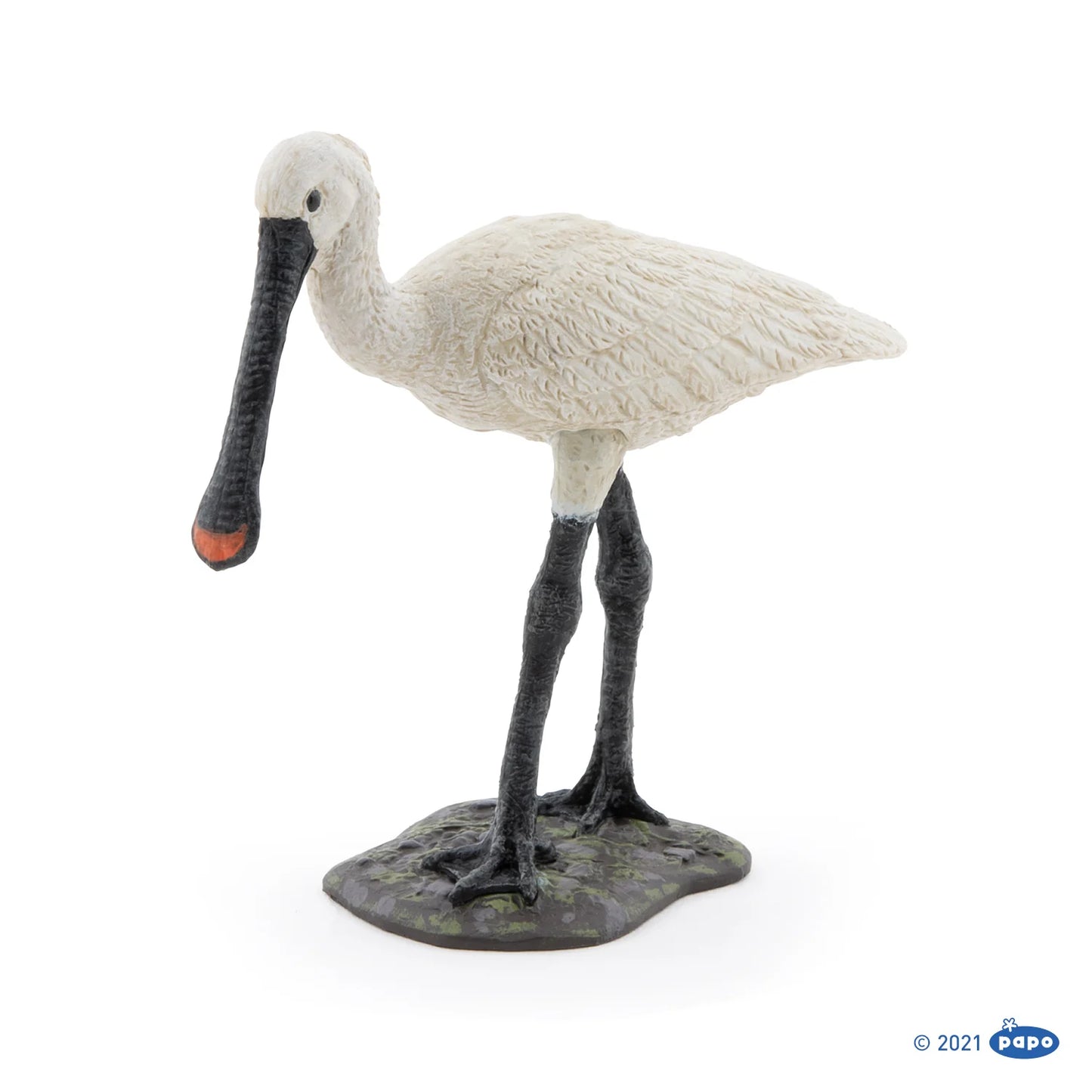 Papo France Hand Painted Realistic Eurasian Spoonbill Figurine Toy