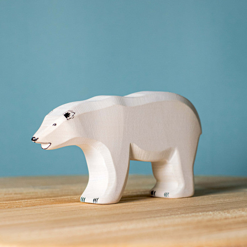 Bumbu Toys Wooden Polar Bear