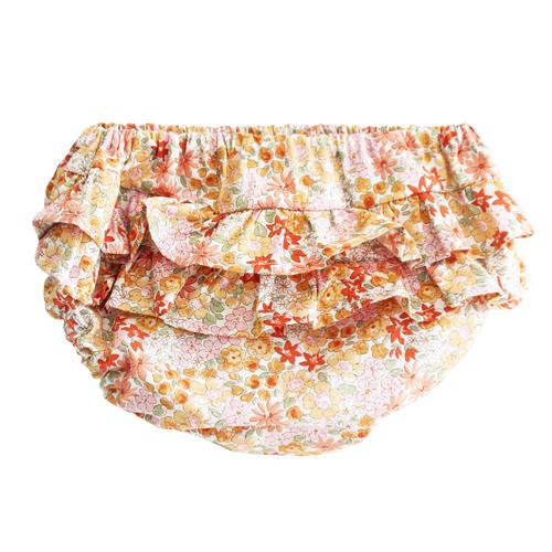 Alimrose Ruffle Nappy Cover Medium Blossom Sweet Marigold