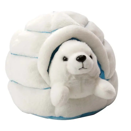 Wild Republic Plush Igloo Harp Seal Stuffed Animal 8"