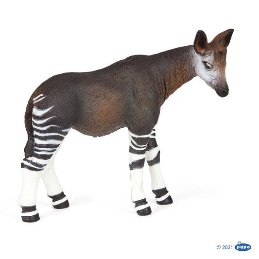 Papo France Hand Painted Realistic Okapi Figurine Toy