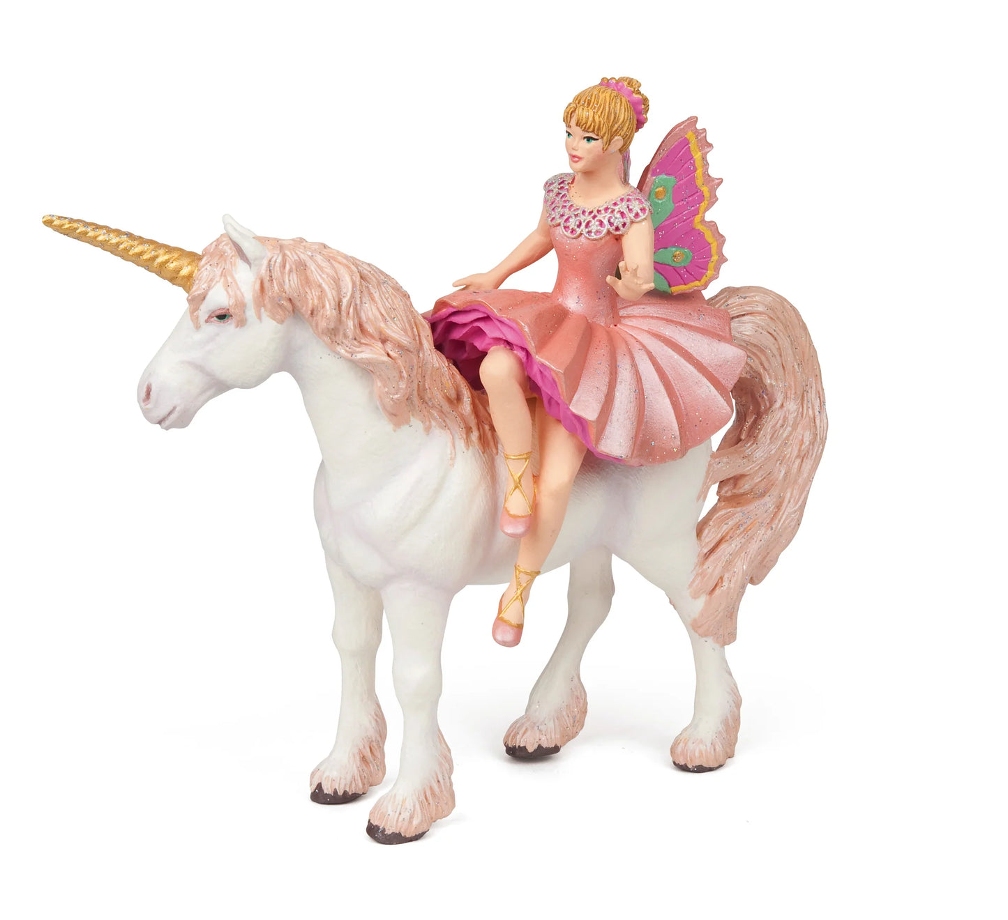 Papo France Hand Painted Whimsical Elf Ballerina And Her Unicorn