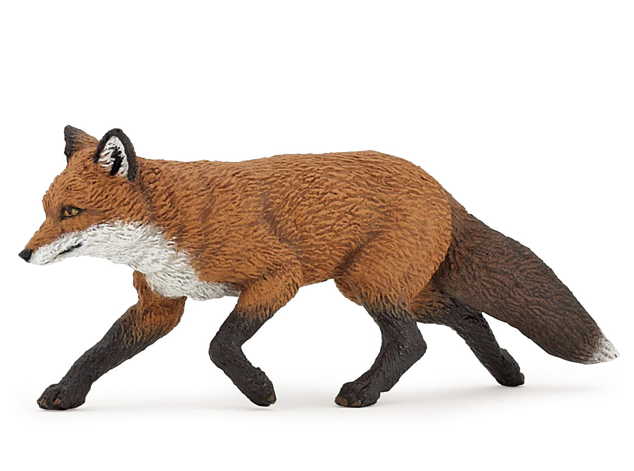 Papo France Hand Painted Realistic Fox Figurine Toy