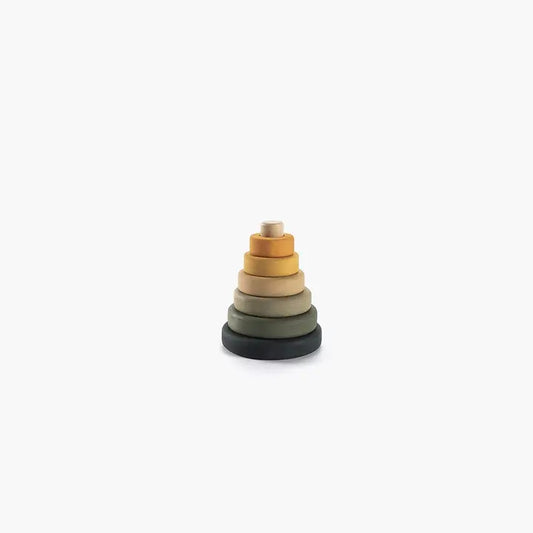 SABO Concept Mini Ring Stacker | Wooden Pyramid Toy | Jungle