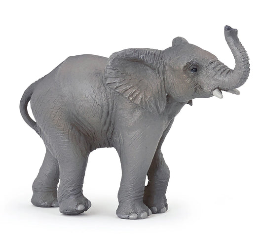 Papo France Hand Painted Realistic Young Elephant Figurine Toy