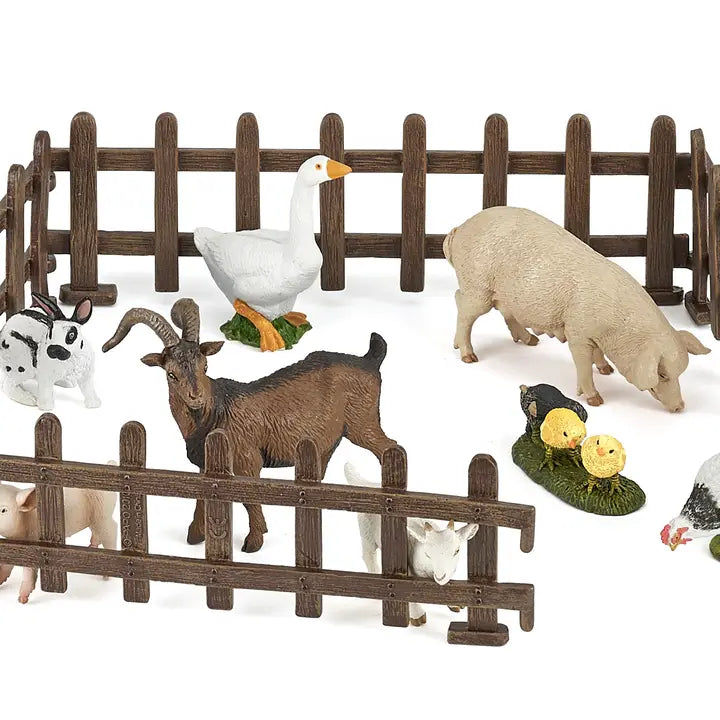 Papo France Hand Painted Realistic Set of Fences Figurine Toy