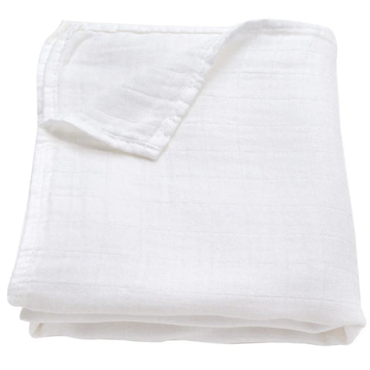 Ali+Oli Muslin Swaddle Blanket (Pure White)