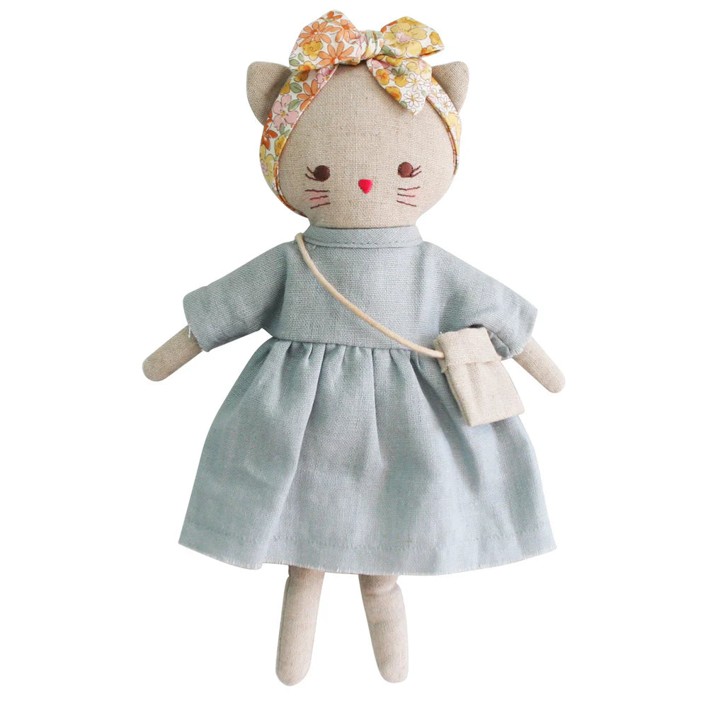 Alimrose Mini Lilly Kitty Grey Linen