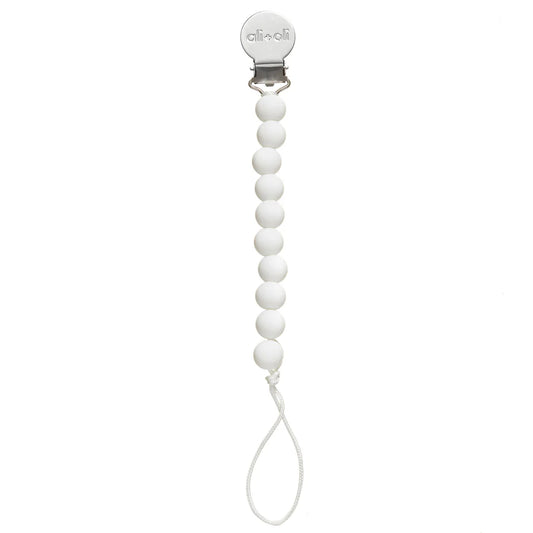 Ali+Oli Pacifier Clip (White)