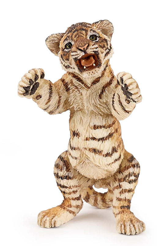 Papo France Hand Painted Realistic Standing Tiger Cub Figurine Toy