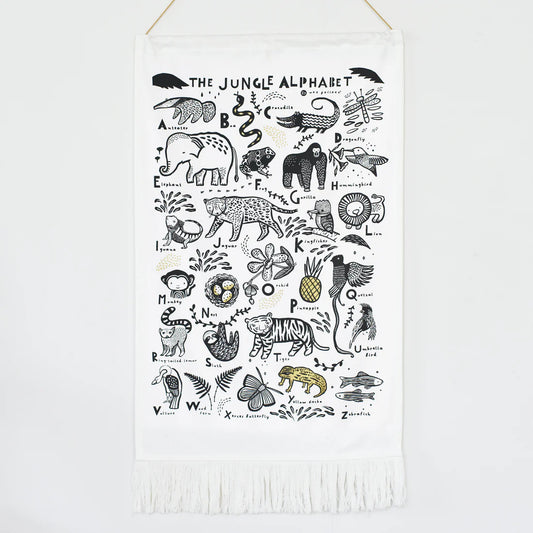 Wee Gallery Jungle Alphabet Tapestry