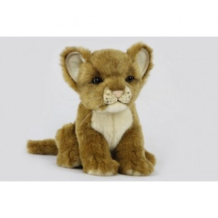 Hansa Creation Small Lion Cub Brown Stuffed Animal, 6.5"L