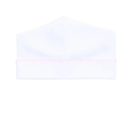 Magnolia Baby Solid Essentials White Pink Hat