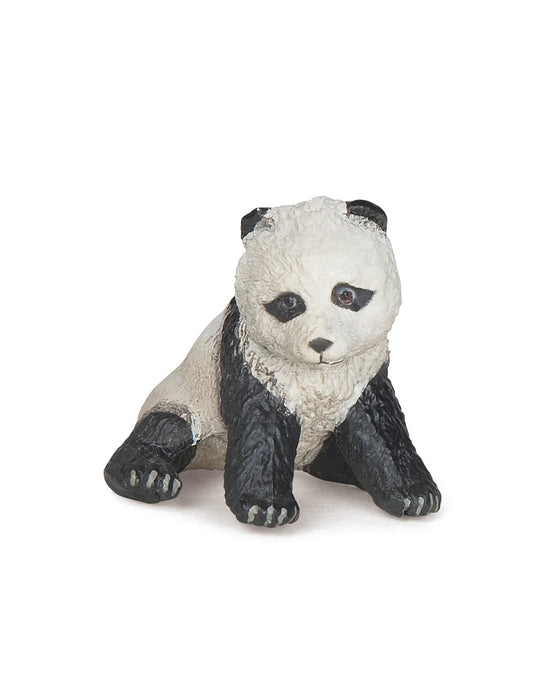 Papo France Hand Painted Realistic Sitting Baby Panda Figurine Toy