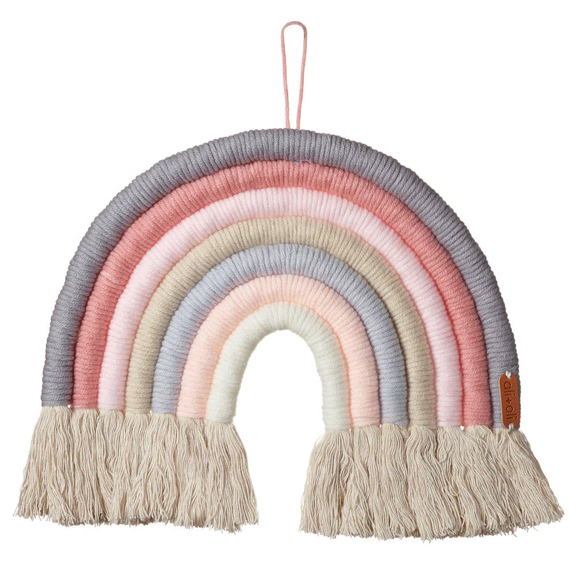 Ali+Oli Macrame Wall Décor Rainbow (Ice Cream)