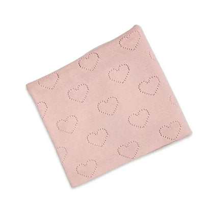 Viverano Organics Love Hearts - Organic Cotton Pointelle Knit Baby Blanket