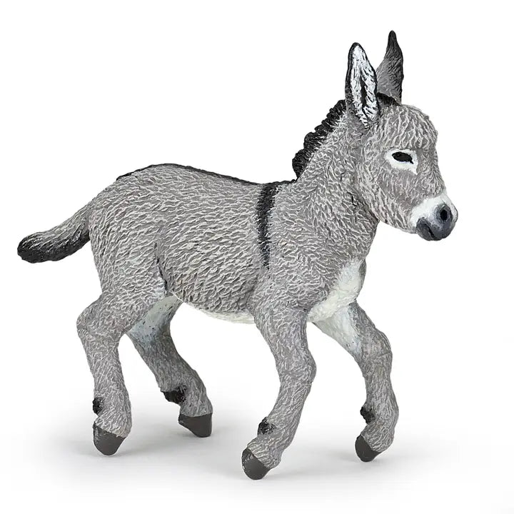 Papo France Hand Painted Realistic Provence Donkey Foal Figurine Toy