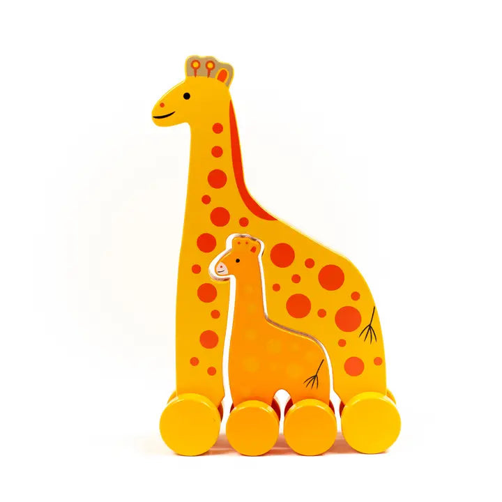 Jack Rabbit Creations Giraffe Big & Little Wooden Roller