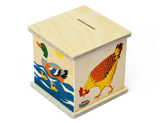 Atelier Fischer Wooden Money Box, Animals 2