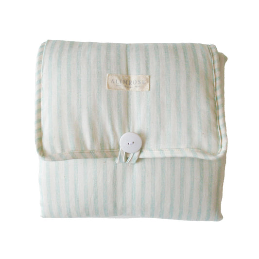 Alimrose Little Traveller Change Mat Sage Stripe