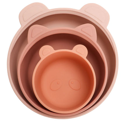 Ali+Oli (3pc) Stackable Snack Bowl Set (Terracotta Blush)