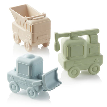 Ali+Oli Construction Vehicles Mold Free Bath Toys Play Set of 3