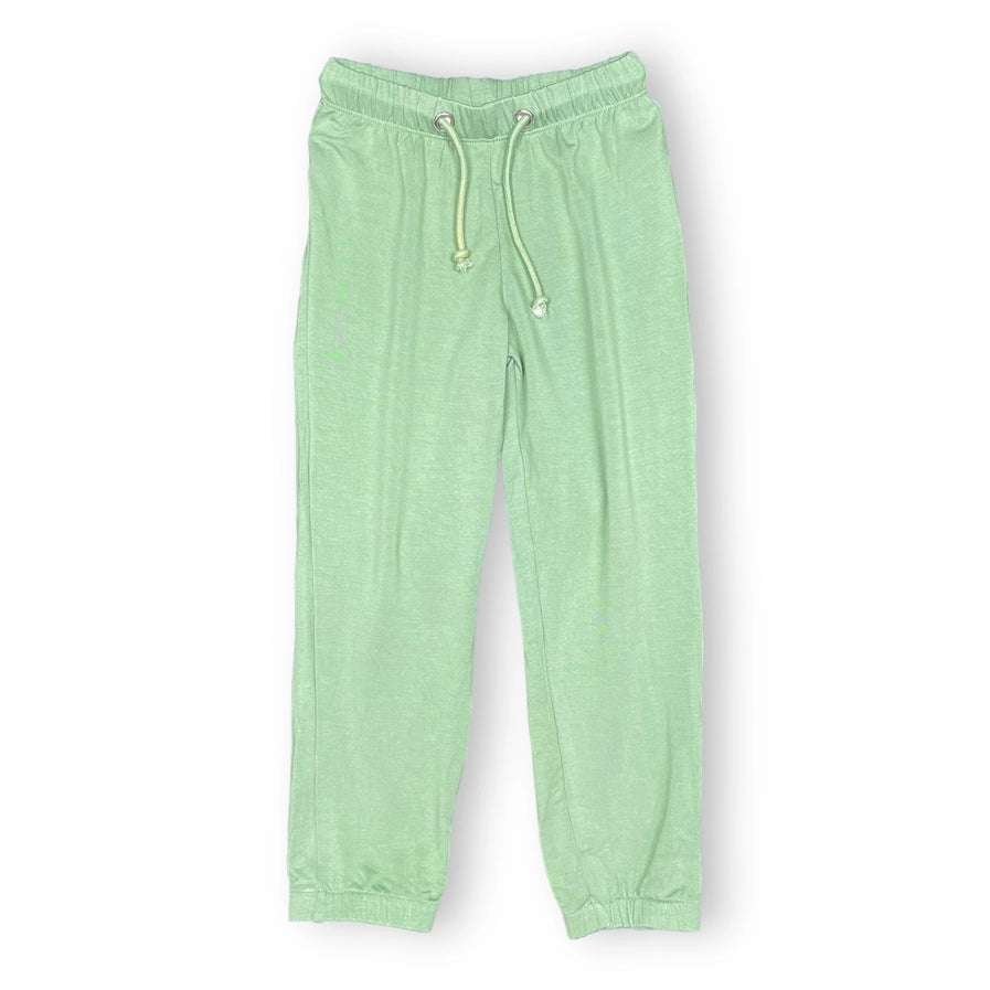 Pink Elephant Brands Kids Drawstring Waist Jogger Pant in Ultra-Soft French Terry - Green Meadow