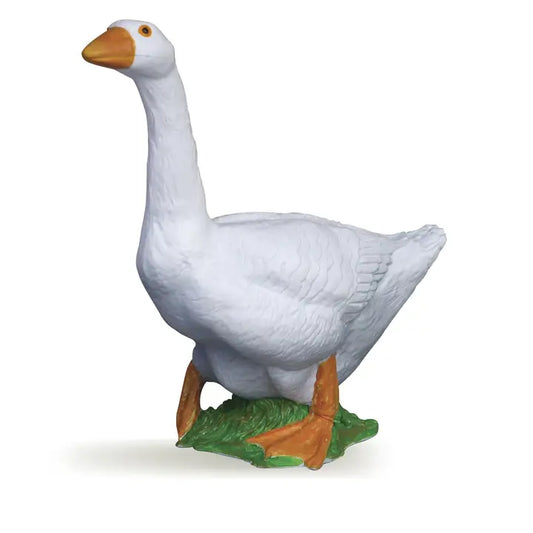 Papo France Hand Painted Realistic White Goose Figurine Toy