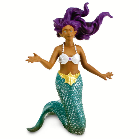 Safari Ltd Purple-Haired Mermaid Toy Figure