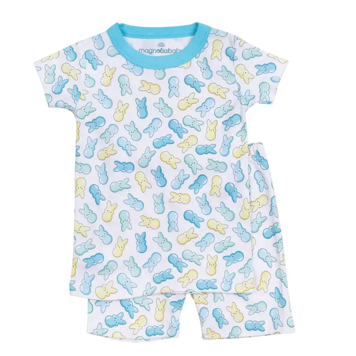 Magnolia Baby Peep-Tastic! Short Pajamas - Light Blue