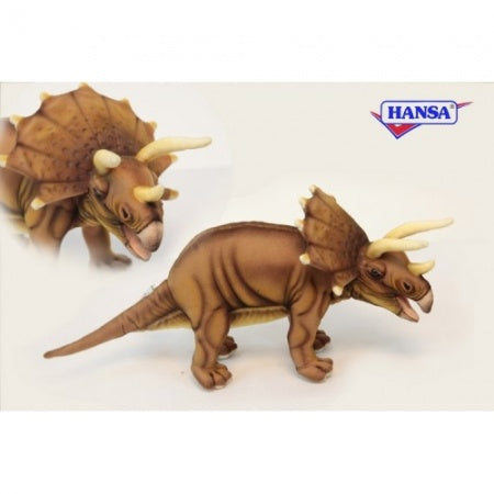 Hansa Creation Triceratops Dinosaur Stuffed Animal, 17"L