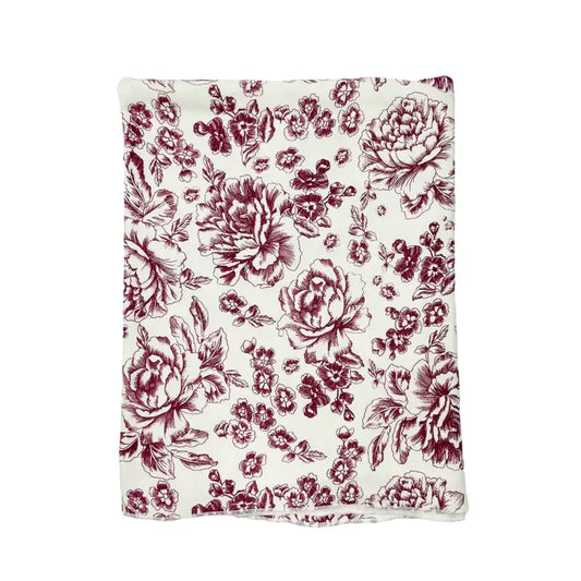 Pink Elephant Brands Stroller N Swaddle - Boysenberry Floral Toile