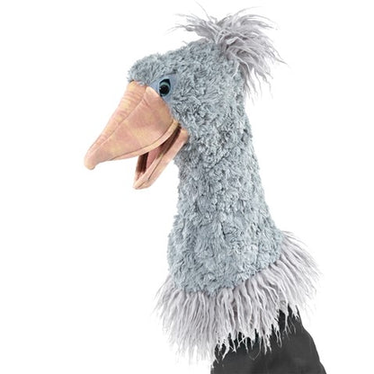 Folkmanis Puppets Realistic Plush Animal Shoebill Stage Puppet 12"L