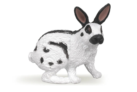 Papo France Hand Painted Realistic Papillon Rabbit Figurine Toy