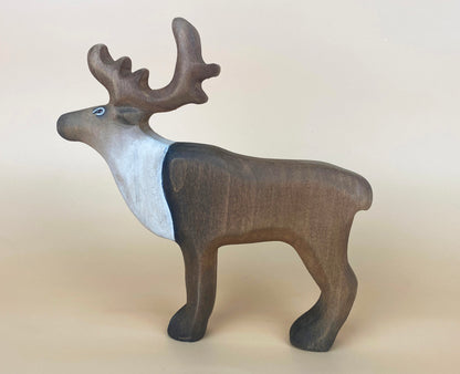 Green Taiga Toys Handmade Wooden Reindeer