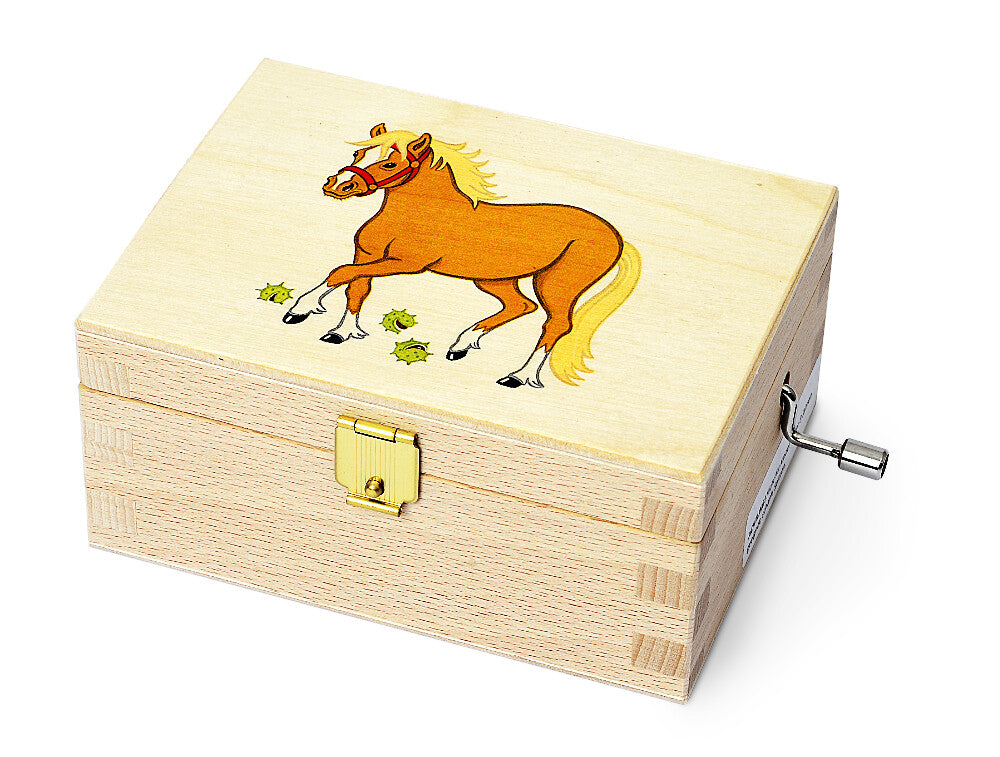 Atelier Fischer Wooden Music Box, Horse