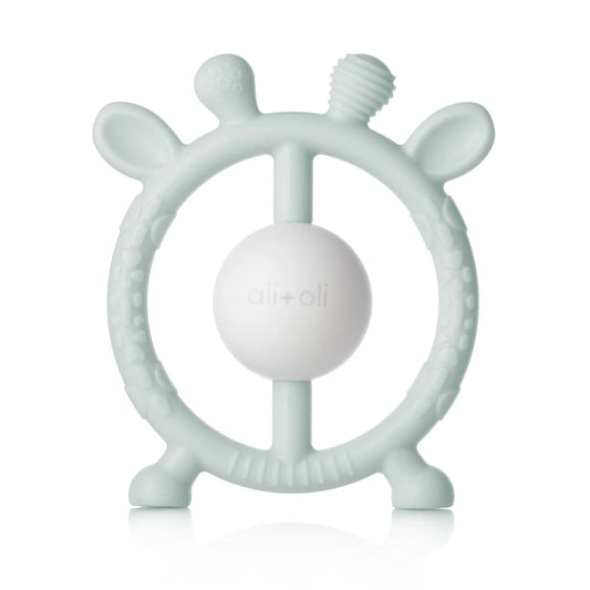 Ali+Oli Giraffe Teether and Rattle (Mist)