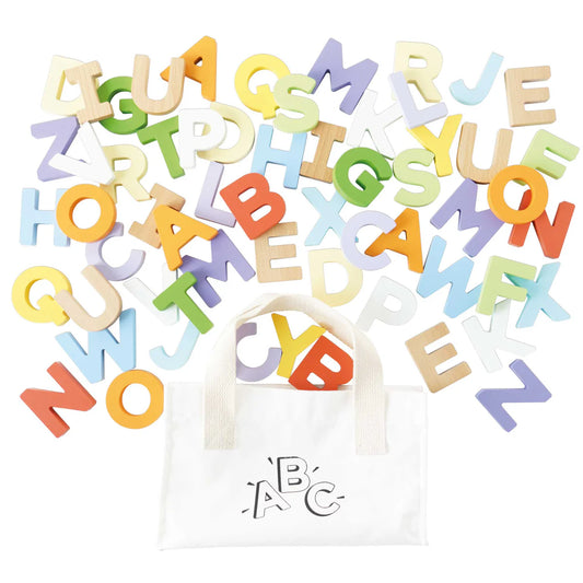 Le Toy Van Wooden Alphabet Set & Bag