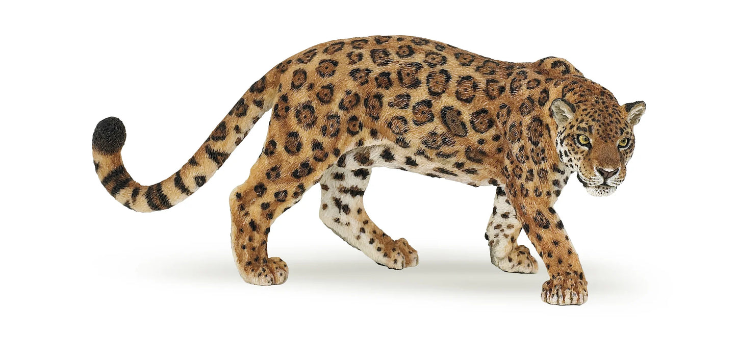 Papo France Hand Painted Realistic Jaguar Figurine Toy