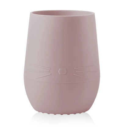 Ali+Oli Bunny Face Silicone Open Cup for Baby & Toddler (Rose)