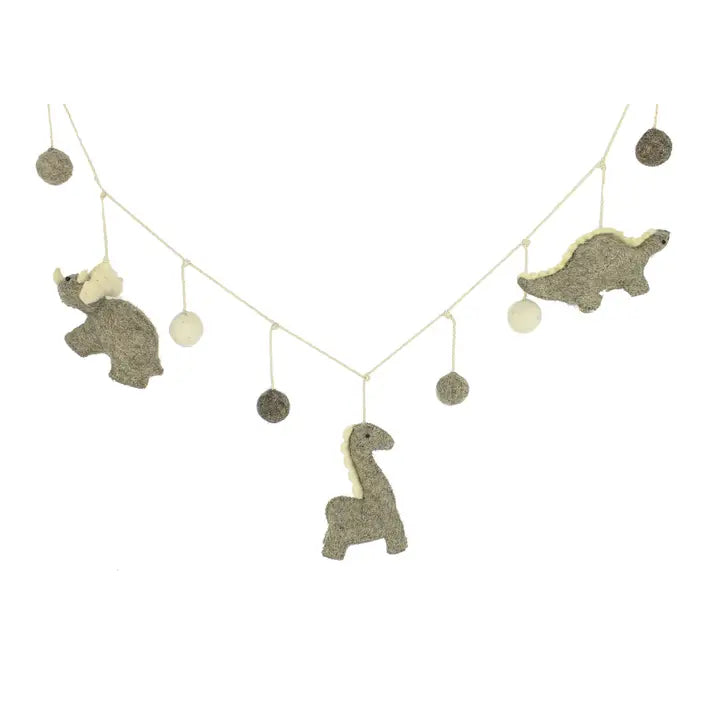 Fiona Walker Grey Dinosaur Garland - Kids Room Décor