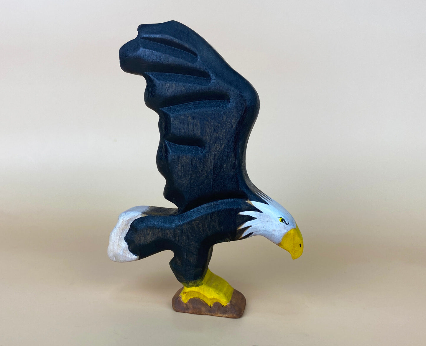 Green Taiga Toys Bald Eagle Flying Handmade Toy