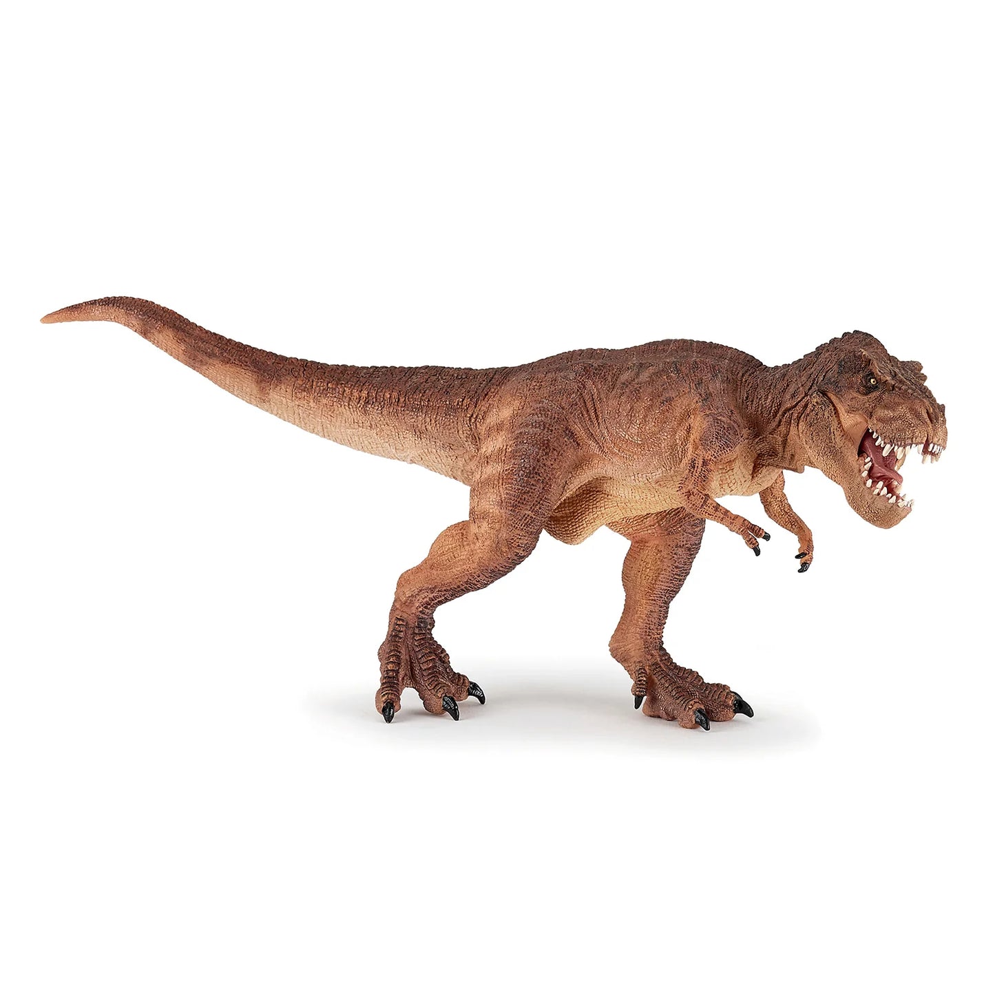 Papo France Hand Painted Realistic Brown Running T-Rex Figurine Toy