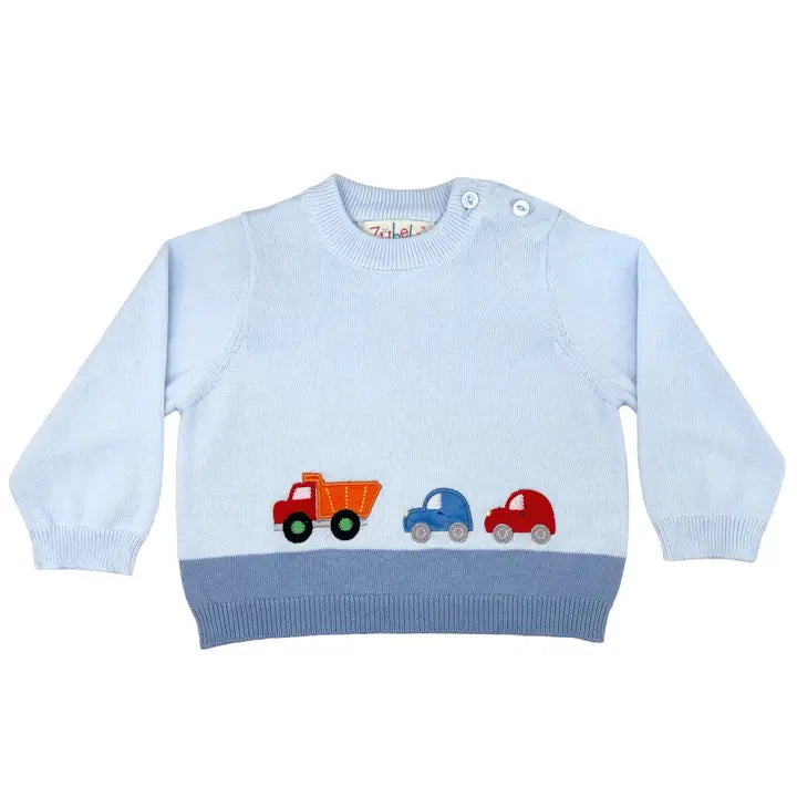 Petit Ami & Zubels Transportation Lightweight Knit Sweater