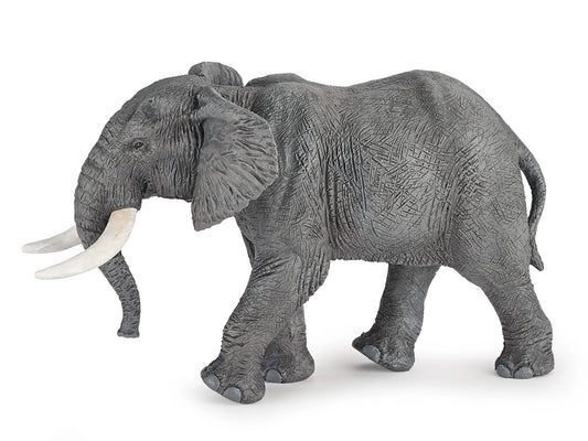 Papo France Hand Painted Realistic African Elephant Figurine Toy