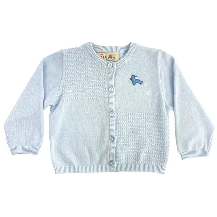 Petit Ami & Zubels Airplane Lightweight Knit Cardigan Sweater