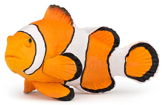 Papo France Hand Painted Realistic Clownfish Figurine Toy